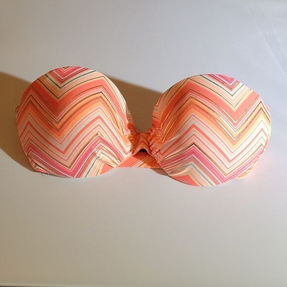 BRAND NEW XHILARATION WOMEN"S PUSH UP SWIMSUITS BIKINI BRA - Picture 2 of 16